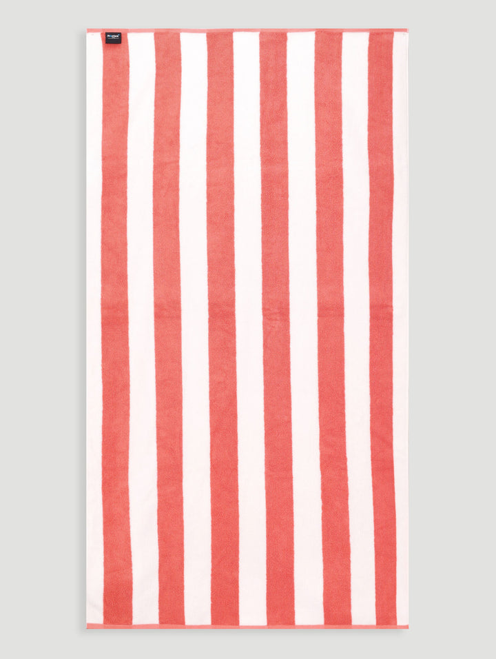 Beach Towel Christy Stripe - Coral