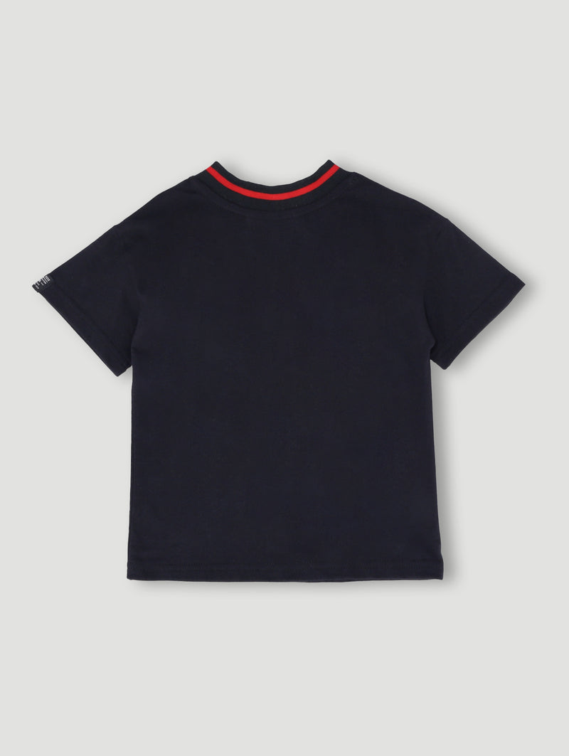 Pre- Boys Short Sleeve Football Tee - Black