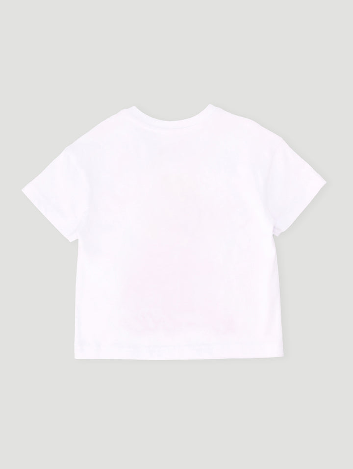 Pre-Girls Barbie Organza Heart Tee - White