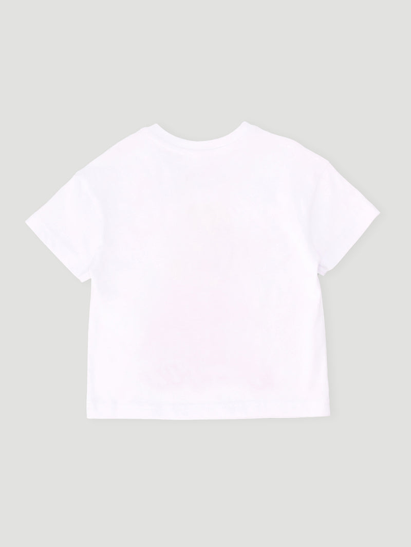 Pre-Girls Barbie Organza Heart Tee - White