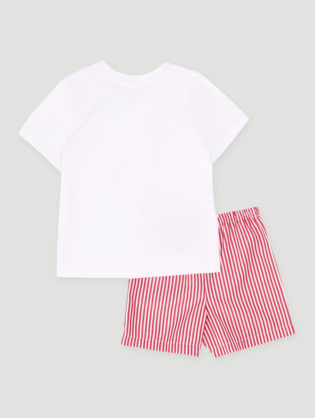 Pre-Boys Short Sleeve Sleep Set - Red/White