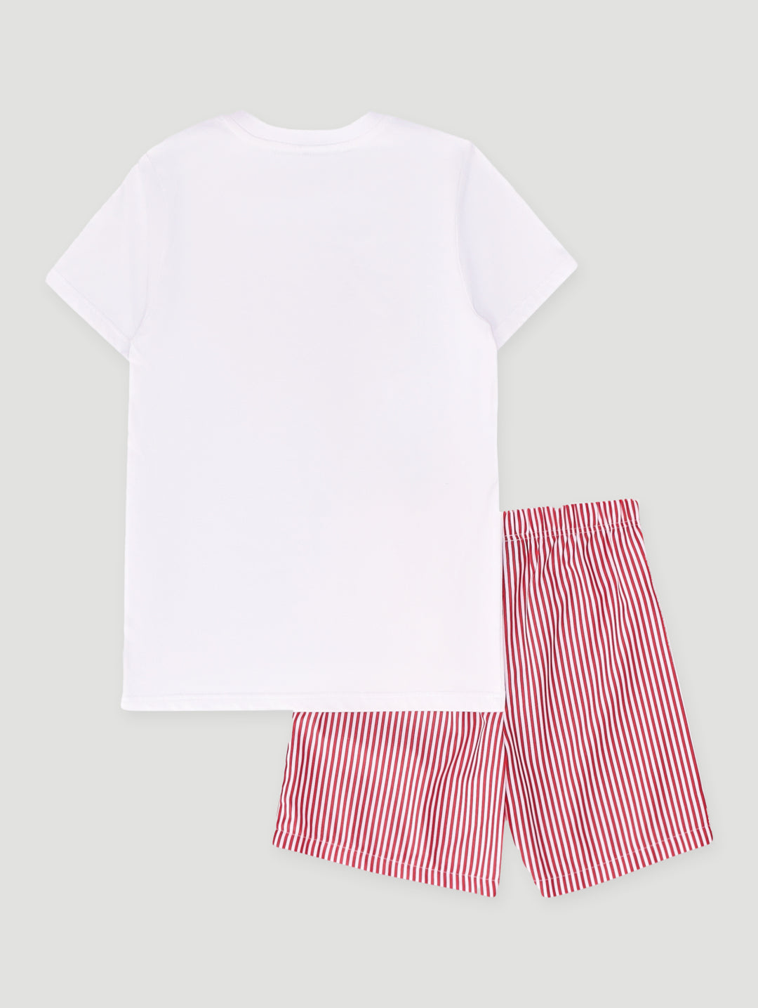 Boys Short Sleeve Sleep Set - Red/White