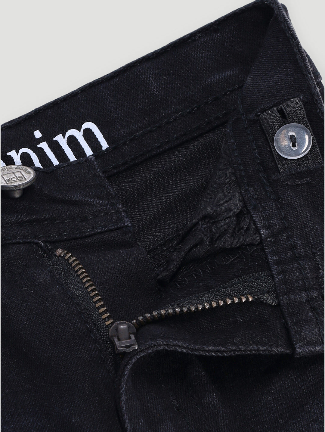 Pre- Boys Fashion Badge Denim - Black