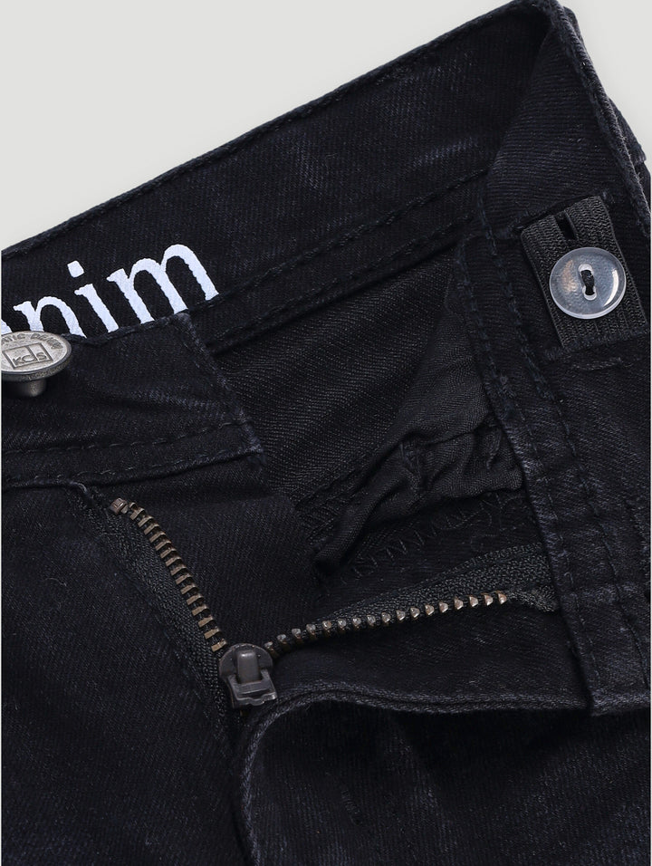 Pre- Boys Fashion Badge Denim - Black