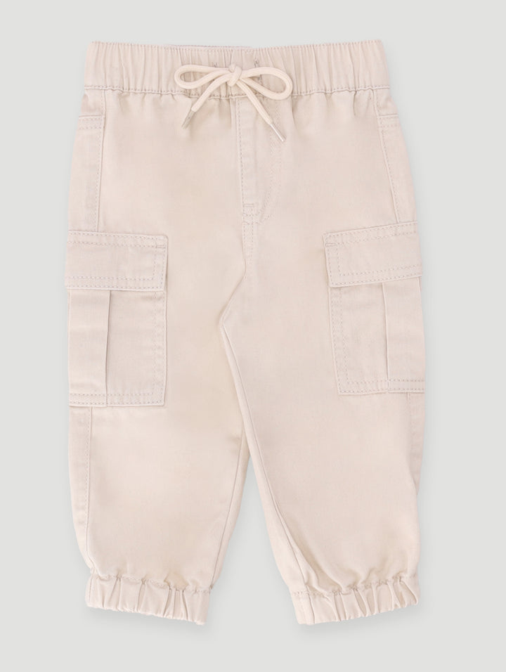 Baby Boys Twill Pants - Stone