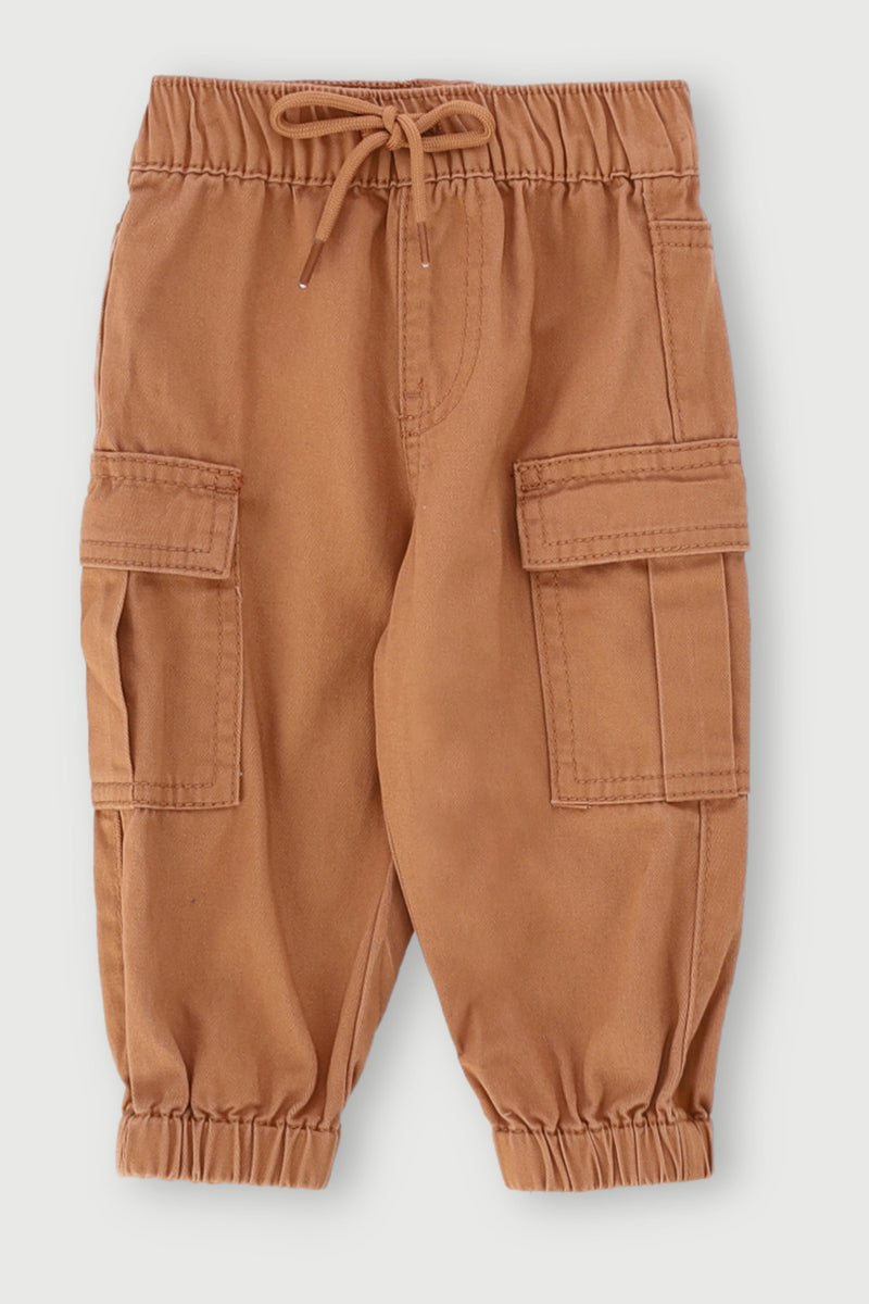 Baby Boys Twill Pants - Tan