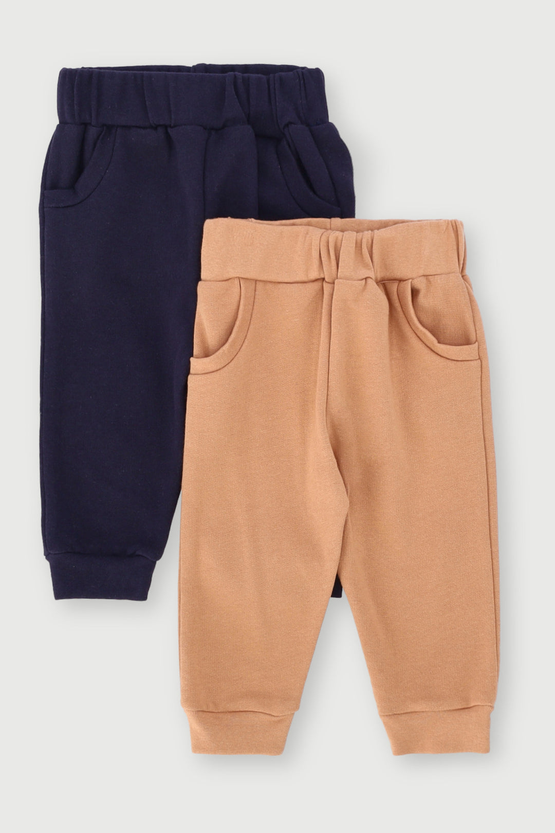 Baby Boys 2 Pack Utility Dude Jogger - Stone/Navy