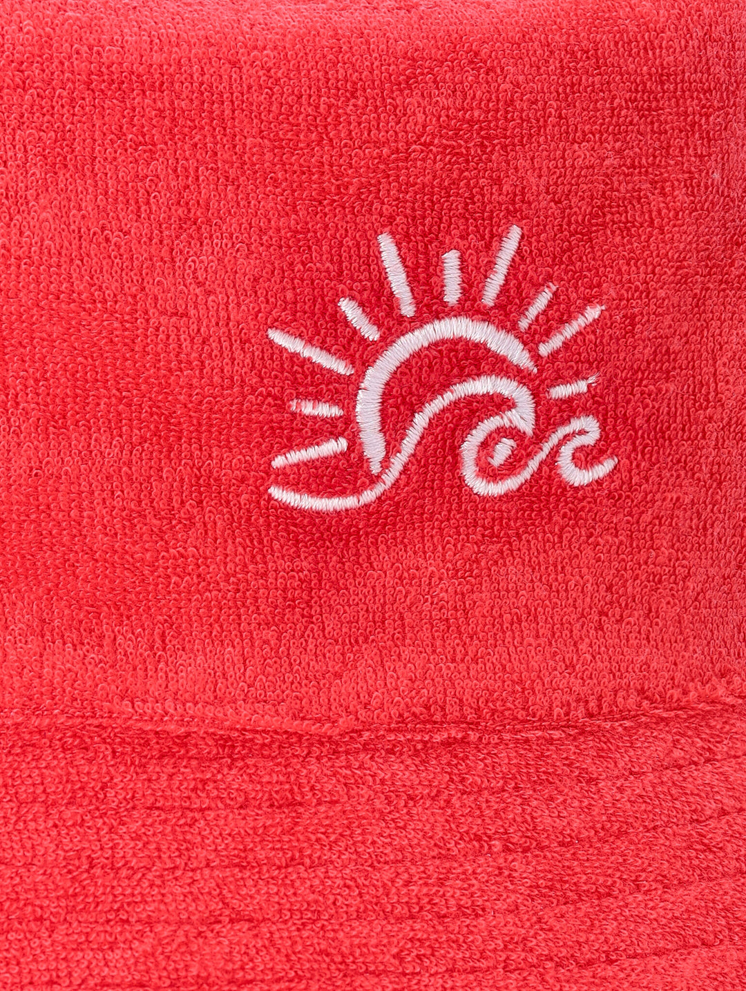 Boys Terry Cloth Bucket Hat - Red