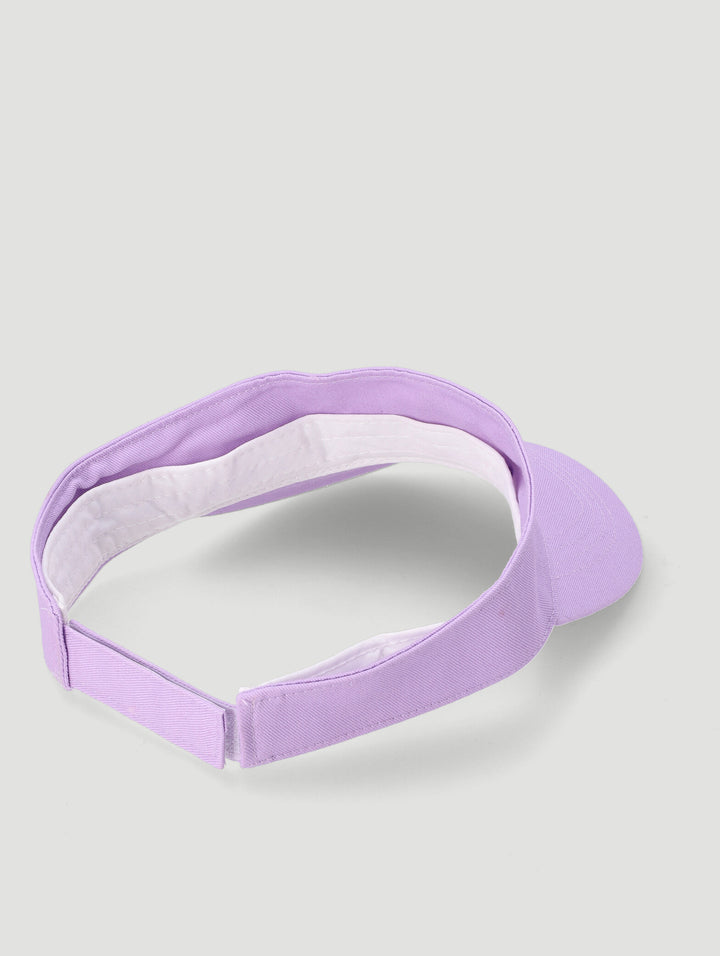 Pre-Girls Love Embroidered Visor - Lilac
