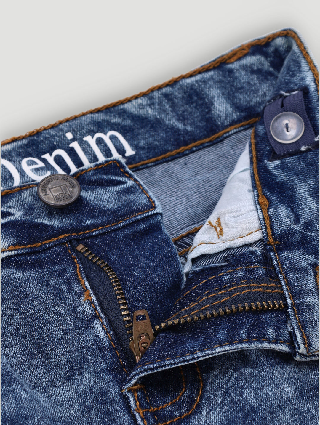 Pre-Boys Cargo Denims - Dark Blue