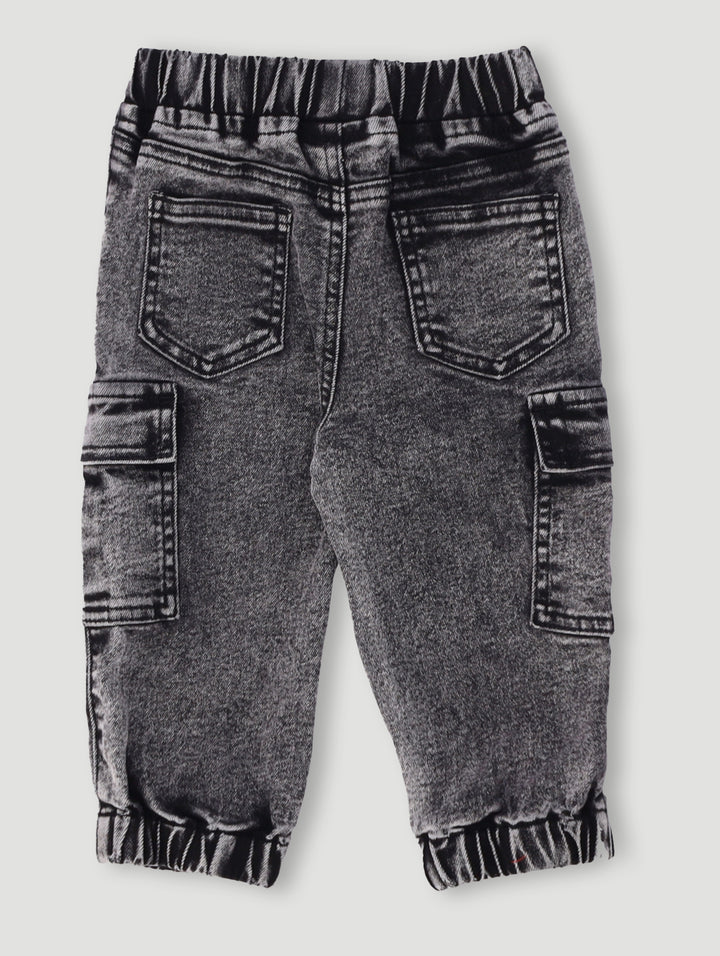 Baby Boys Denim Cargo - Acid Wash