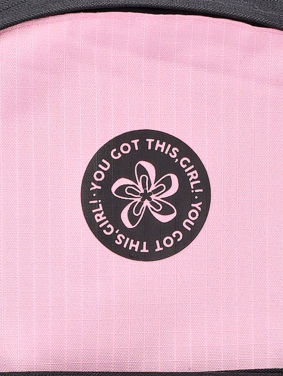 Girls Colour Block Backpack - Black/Pink