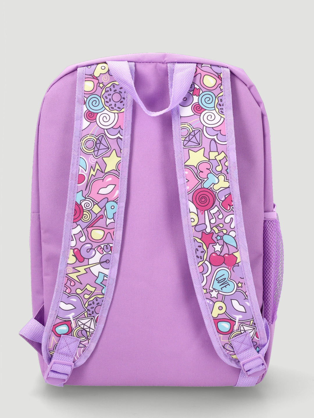 Girls Pop Print Backpack - Lilac