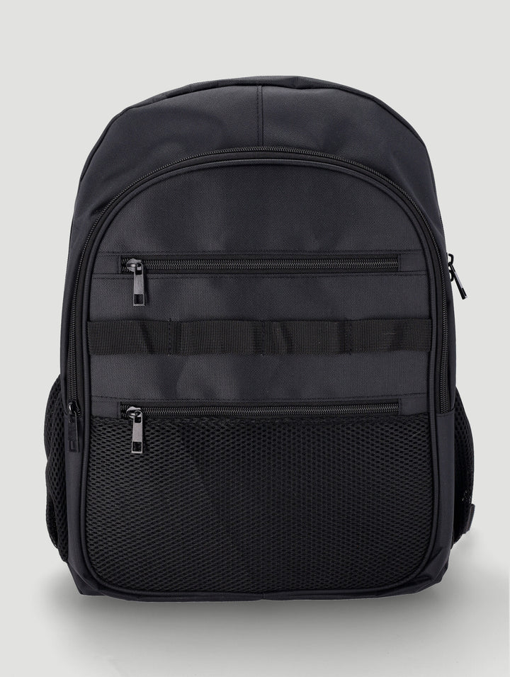Boys Webbing Detail Backpack - Black