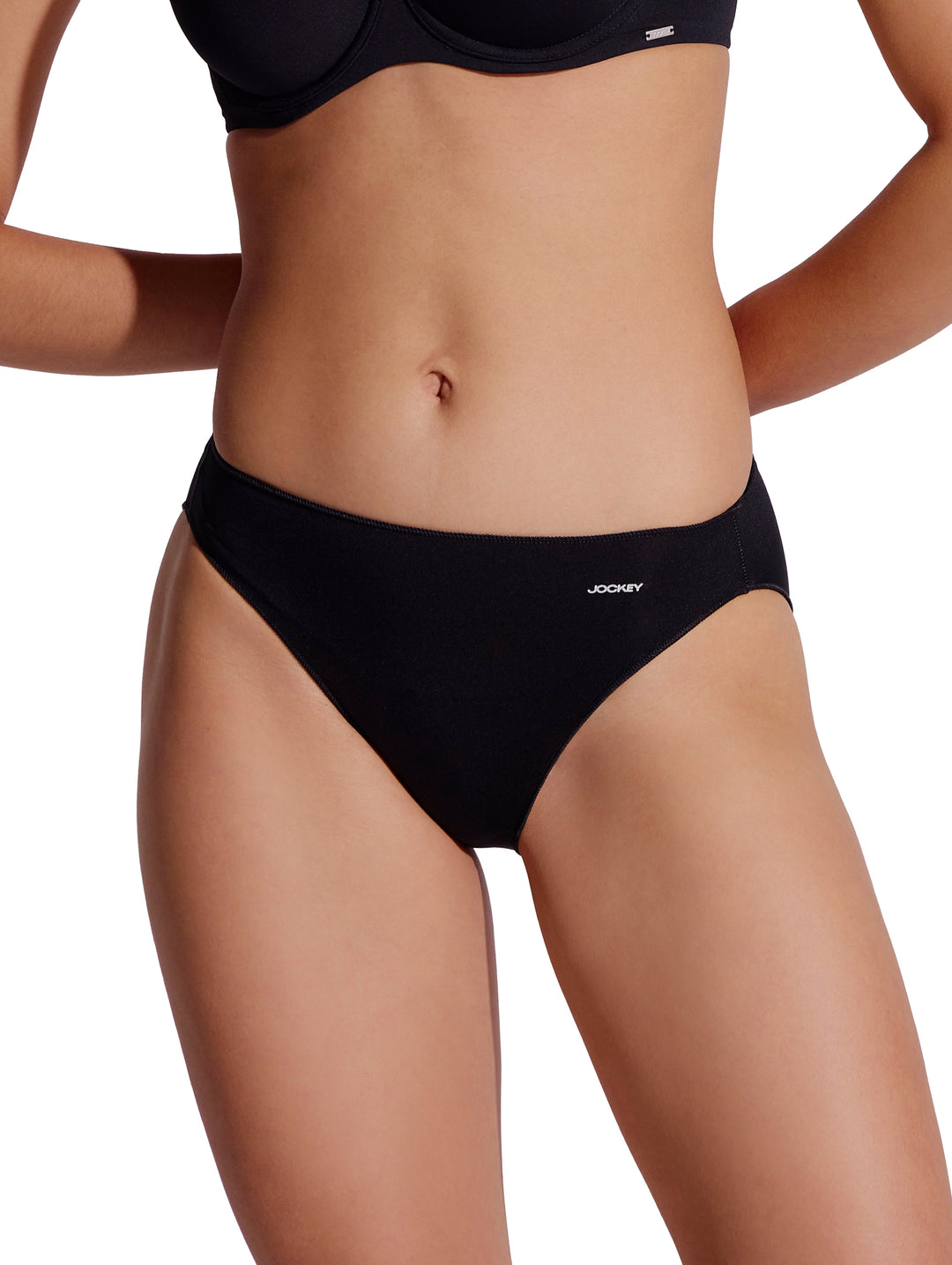 3 Pack Hi-Cut Plain Panties - Multi