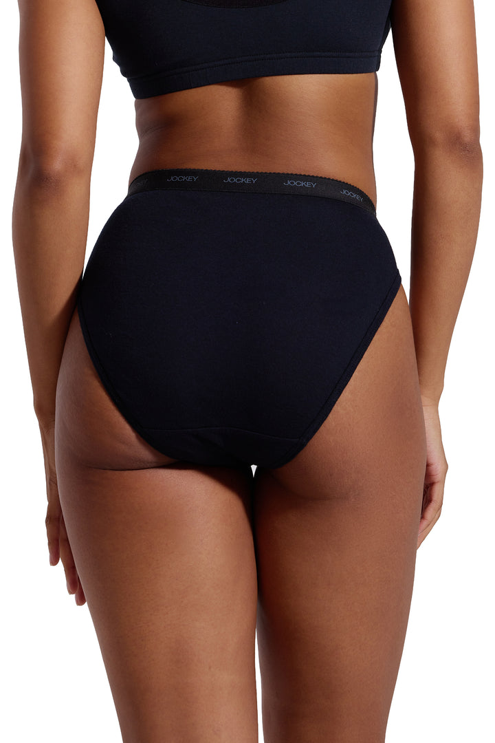 5 Pack Cotton Hi-Cut Classic Panties - Multi