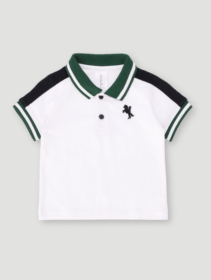 Baby Boys Embroidery Golfer Tee - Fatigue