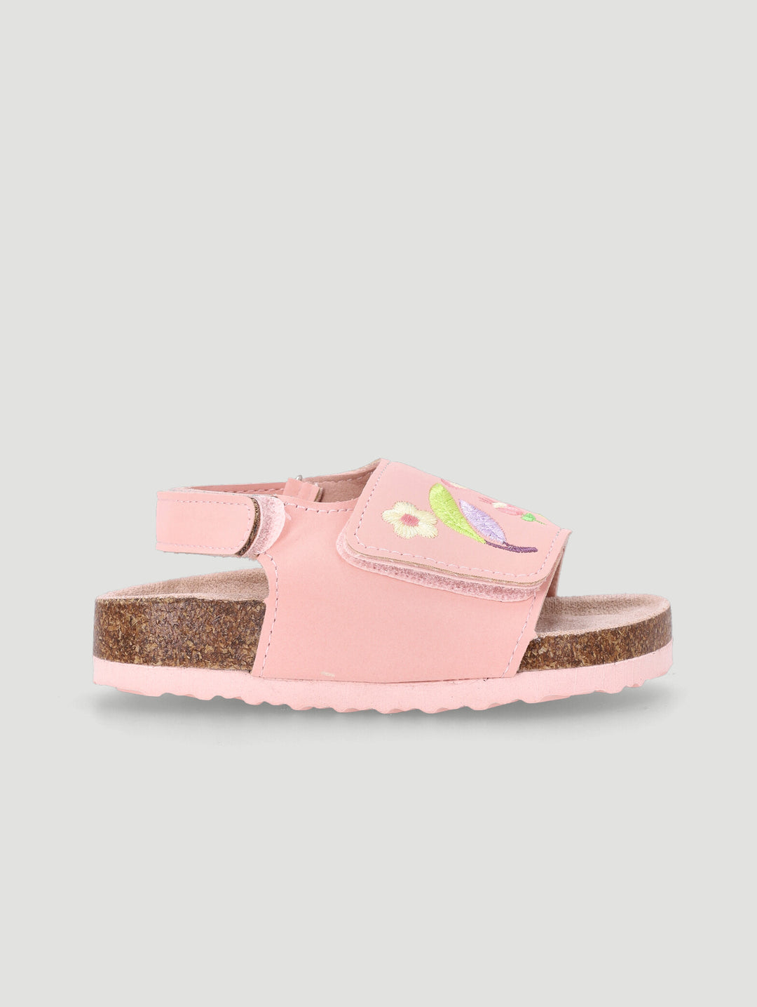 Pre-Girls Applique Health Sandal - Pink