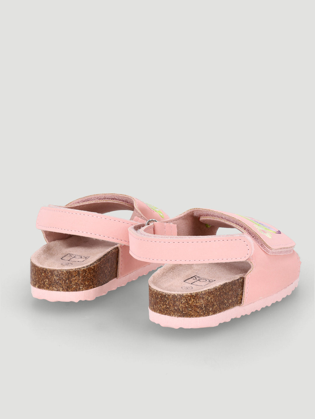 Pre-Girls Applique Health Sandal - Pink