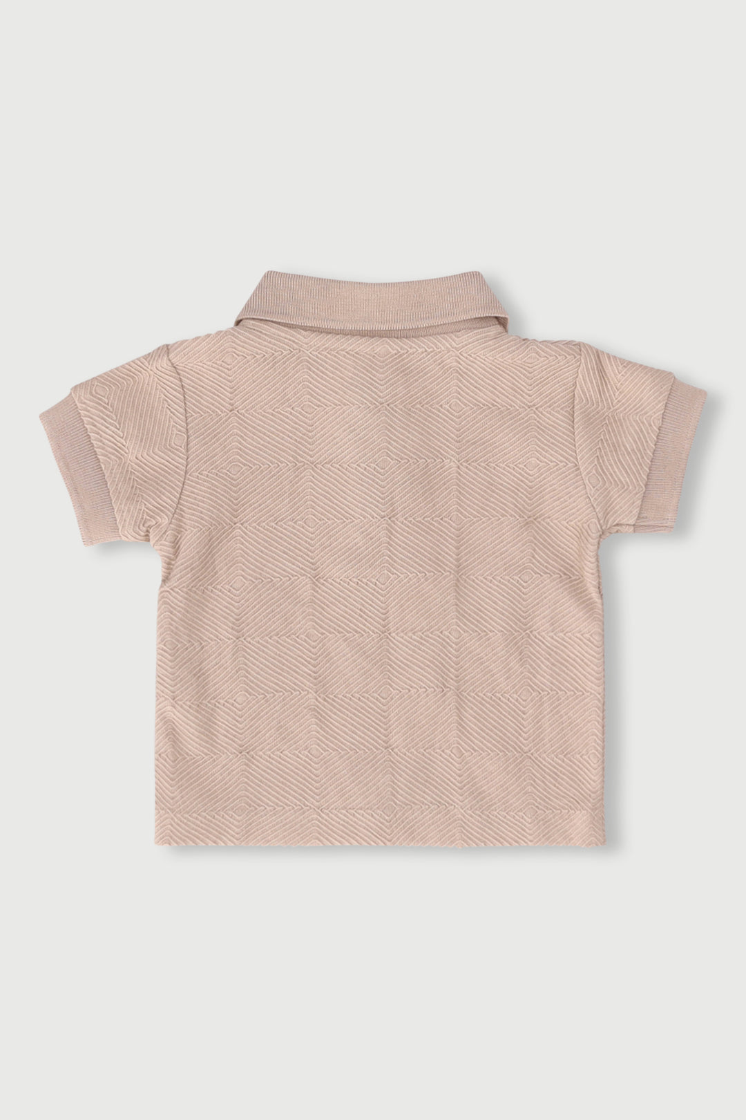 Baby Boys Textured Golfer Tee - Stone