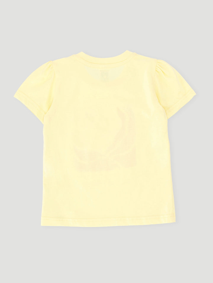 Pre-Girls Abstract Flower Top - Yellow