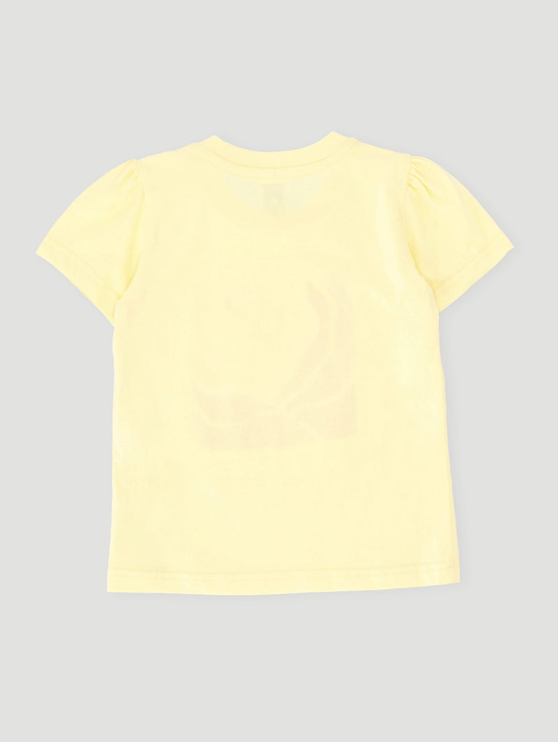 Pre-Girls Abstract Flower Top - Yellow