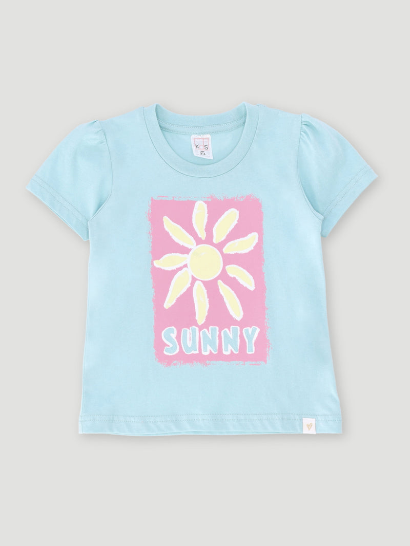 Pre-Girls Sunny Tee - Blue