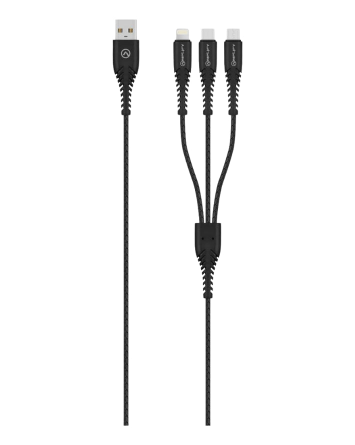 Linked Series 3-in-1 Cable Black