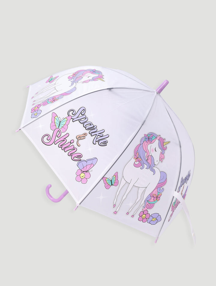 Pre-Girls Unicorn Umbrella - Multi