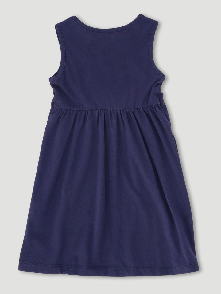Pre-Girls Sleeveless Dress - Navy