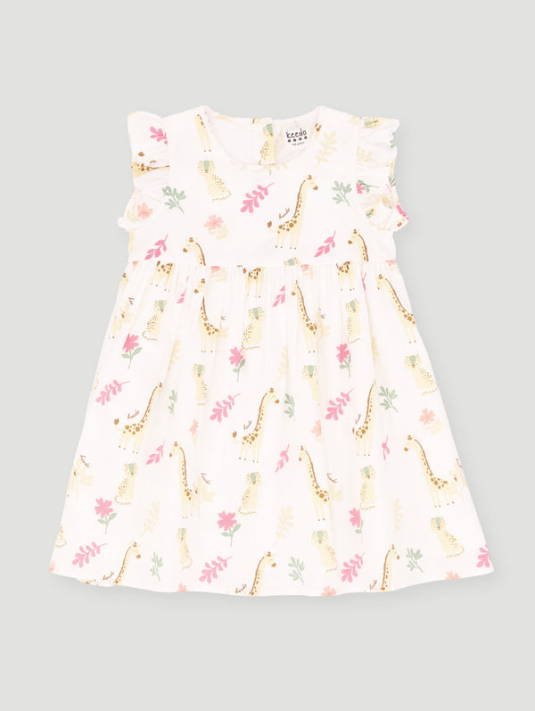Keedo Girls Safari Dress - Multi