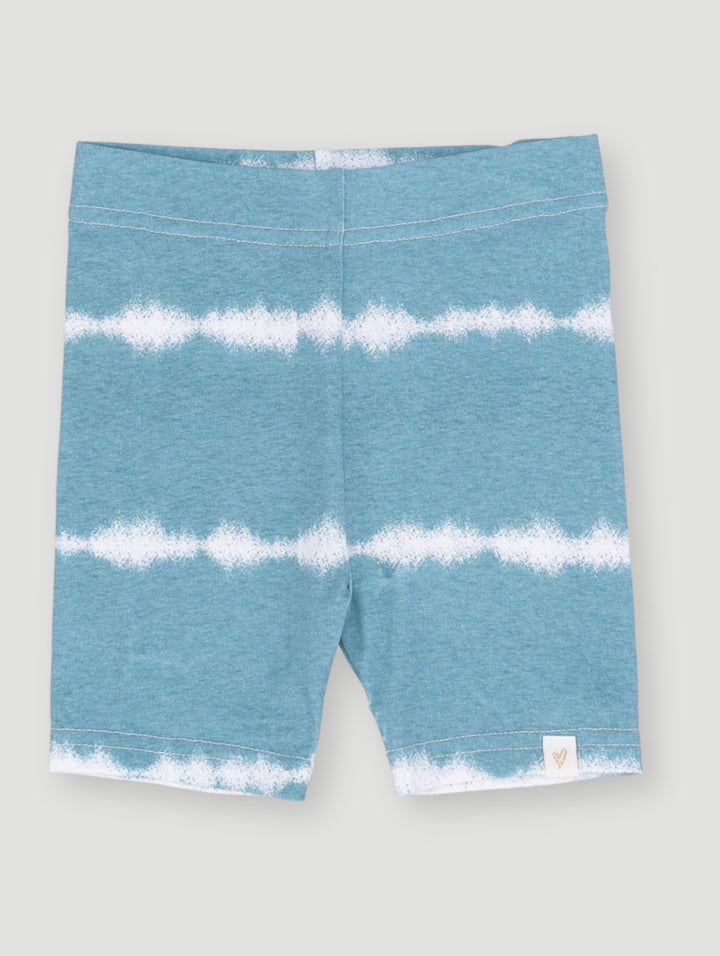 Pre- Girls Tie-Dye Ocean Cycle Short - Blue