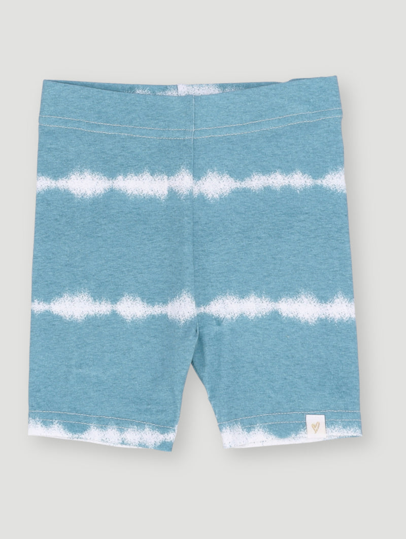 Pre- Girls Tie-Dye Ocean Cycle Short - Blue