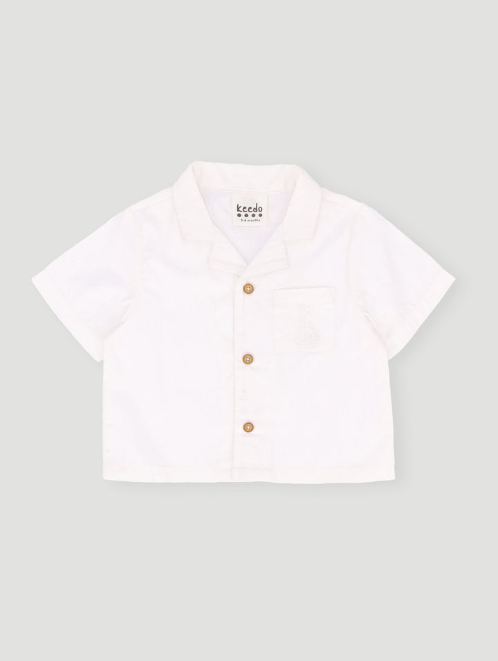 Keedo Baby Boys Premium Shirt - White