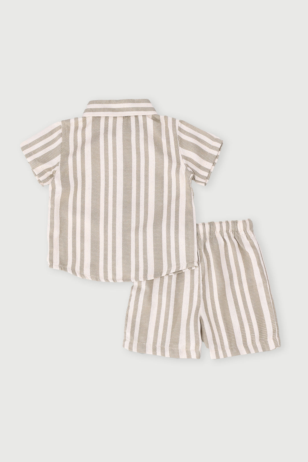 Baby Boys Textured Stripe Set - Sage