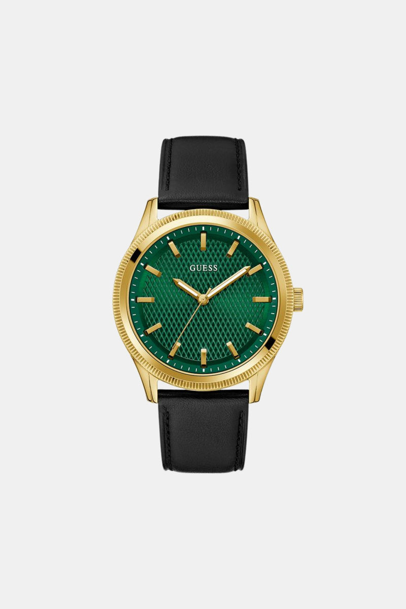 Black Gold Tone Analogue Watch