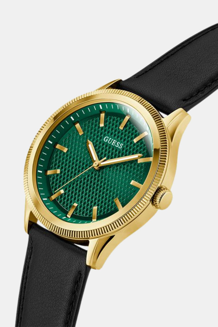 Black Gold Tone Analogue Watch