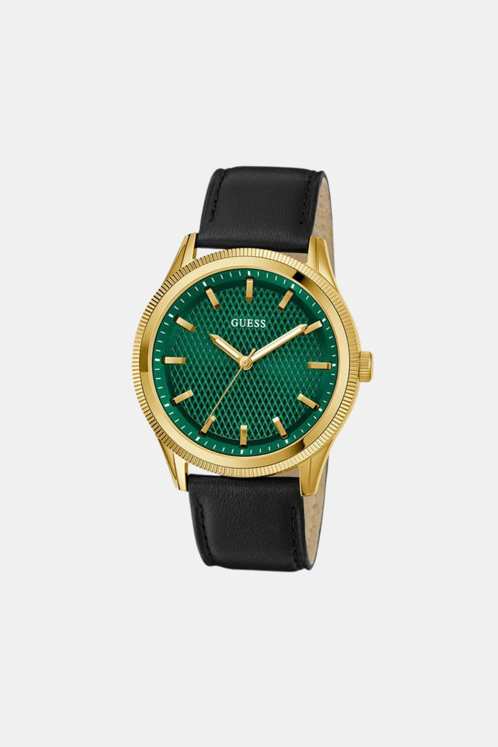 Black Gold Tone Analogue Watch