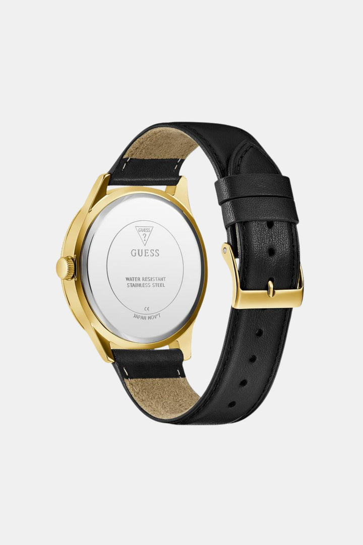 Black Gold Tone Analogue Watch