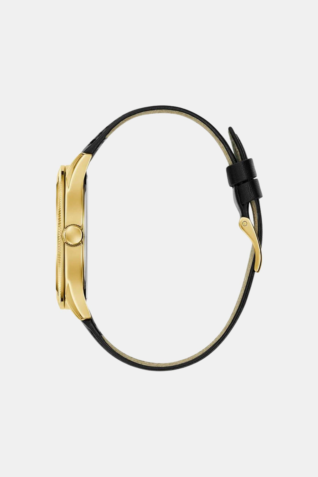 Black Gold Tone Analogue Watch