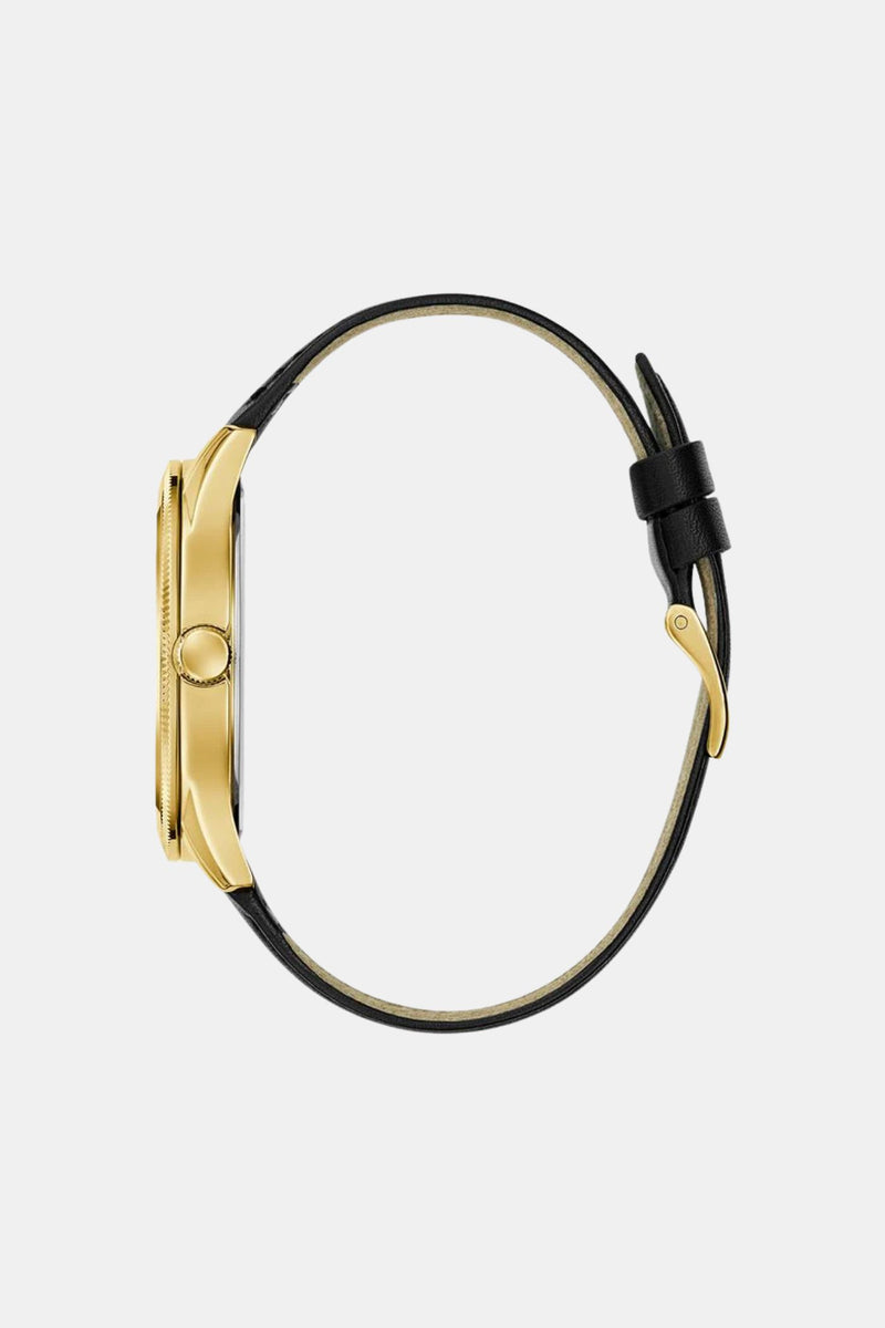 Black Gold Tone Analogue Watch