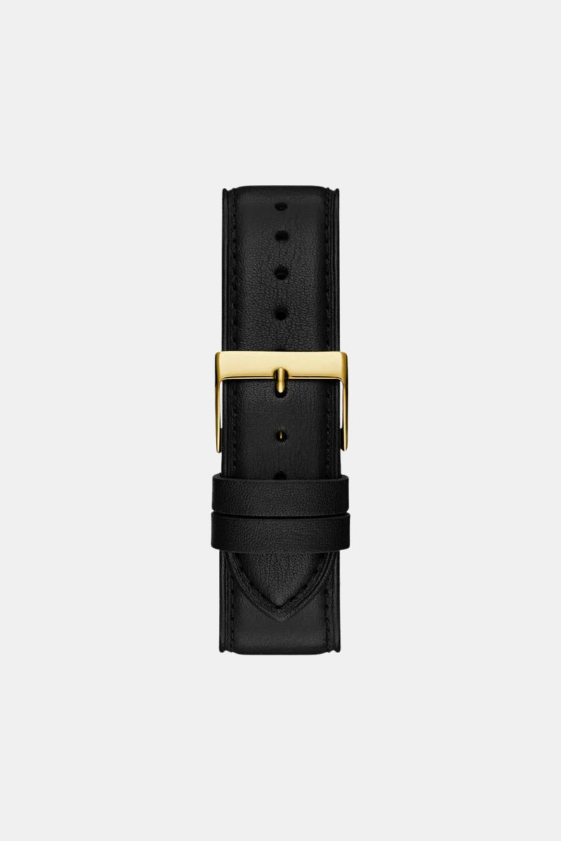Black Gold Tone Analogue Watch