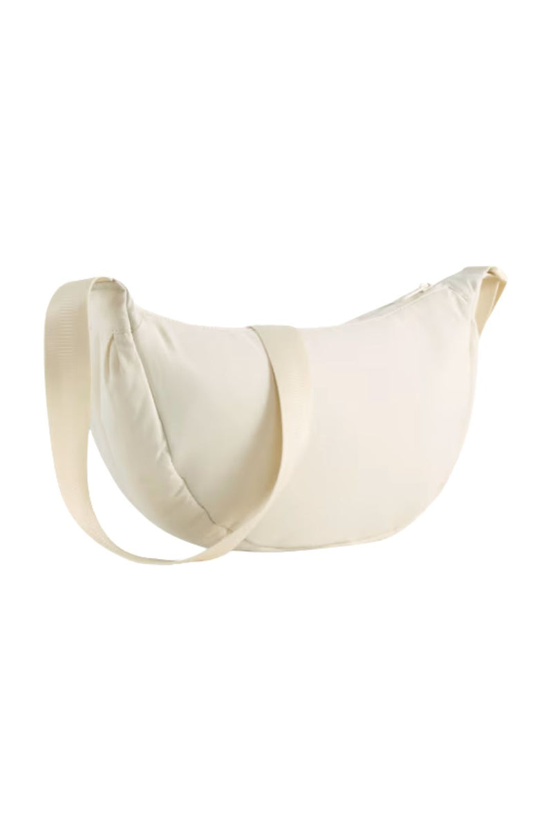 Her Half Moon Bag - Alpine Snow