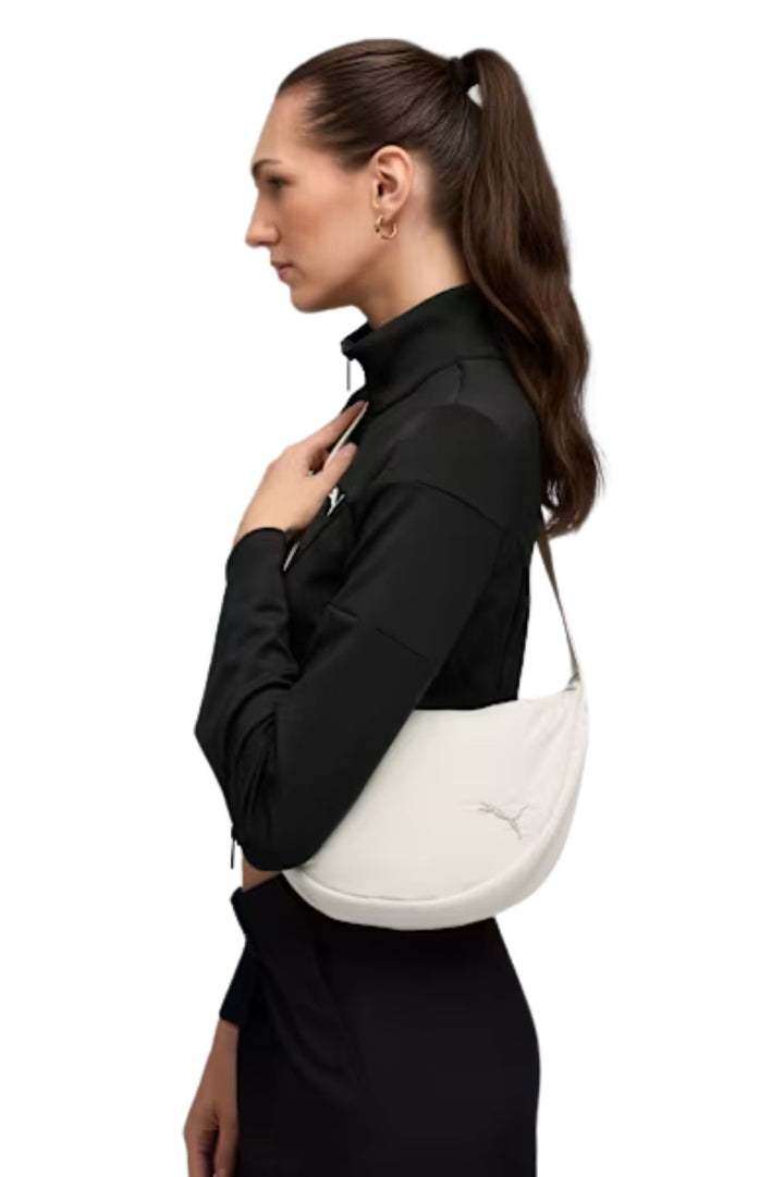 Her Half Moon Bag - Alpine Snow