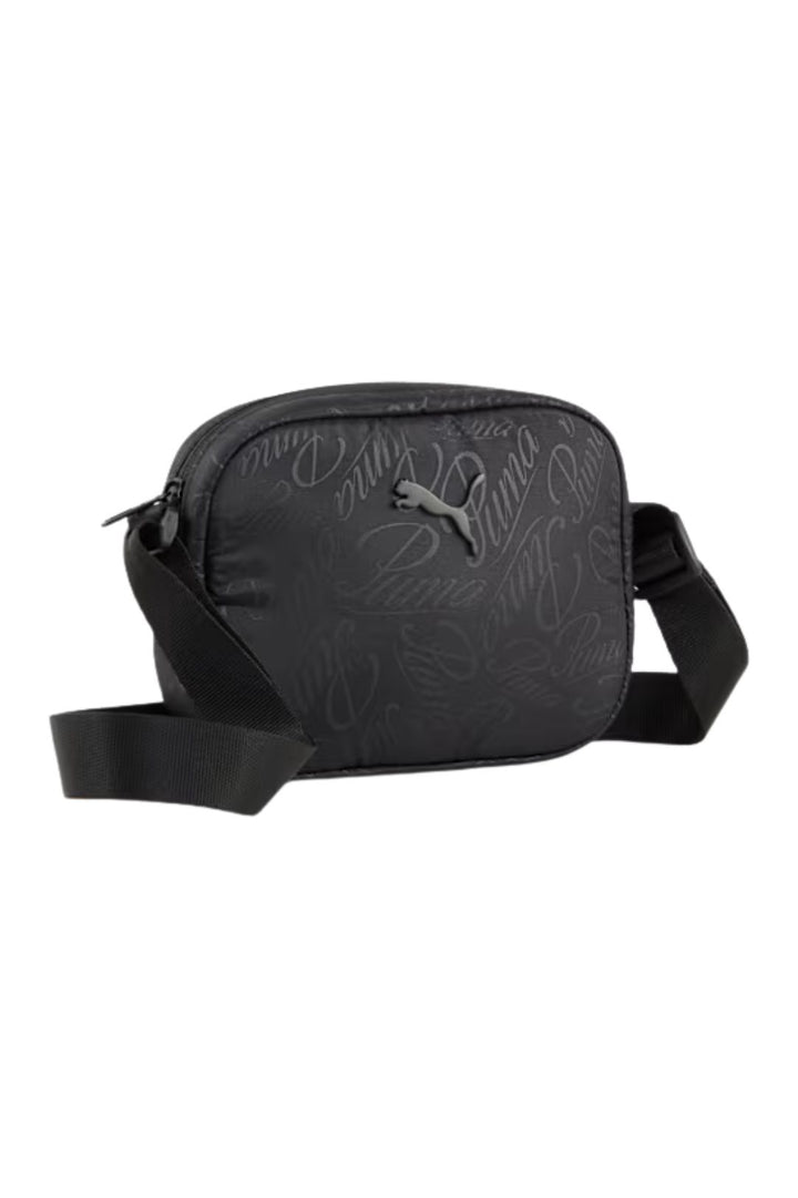 Pop Crossbody Black-Script Print Bag - Black