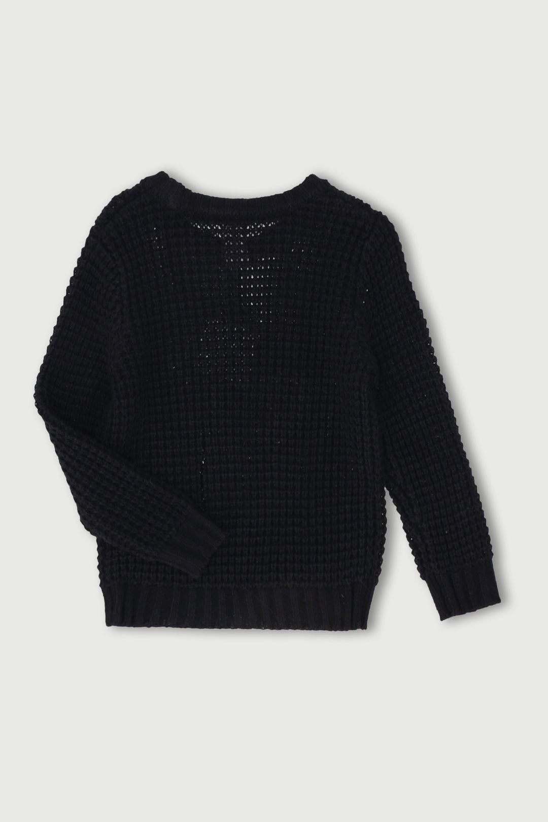 Pre-Boys 3D NY Knit Pullover - Black