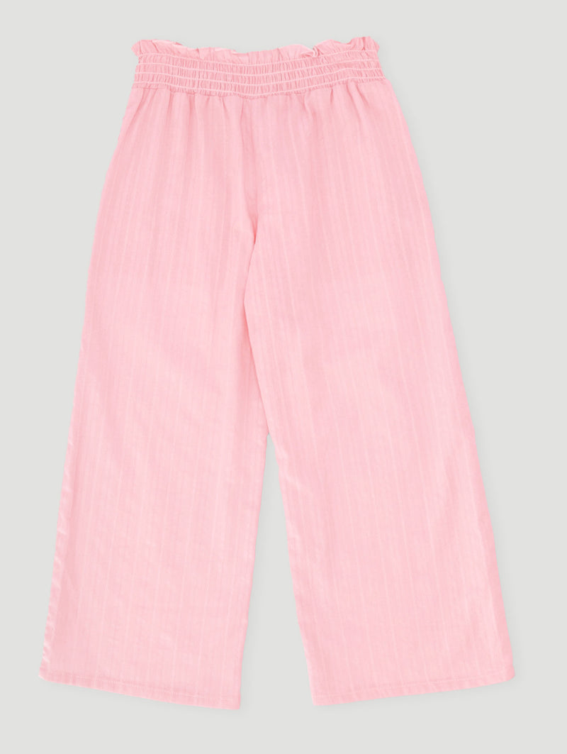 Pre-Girls Ruched Detail Pants - Coral
