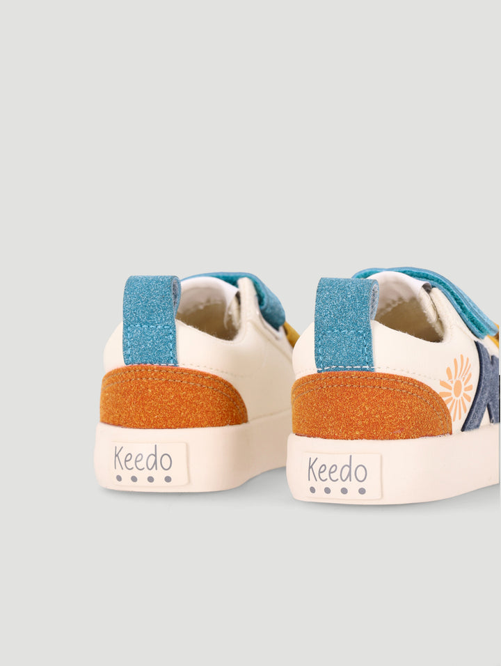 Keedo Boys Velcro Skate Sneaker - Multi