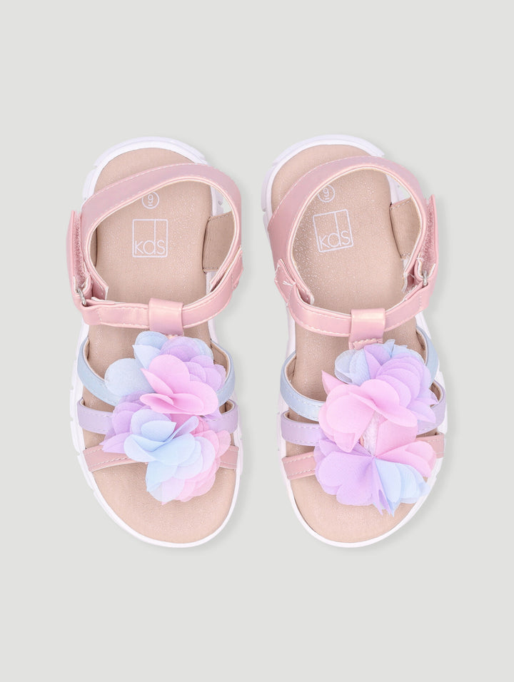 Pre-Girls Multi Colour Comfort Sandal