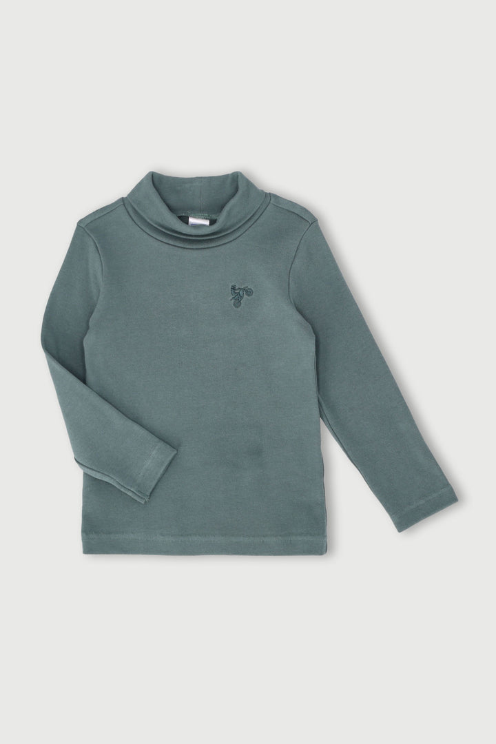 Pre-Boys Long Sleeve Poloneck - Teal